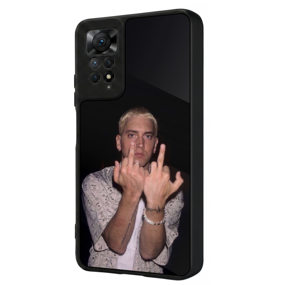 Xiaomi Redmi Note 11 Pro Uyumlu Eminem Tasarımlı Glossy Premium Kılıf