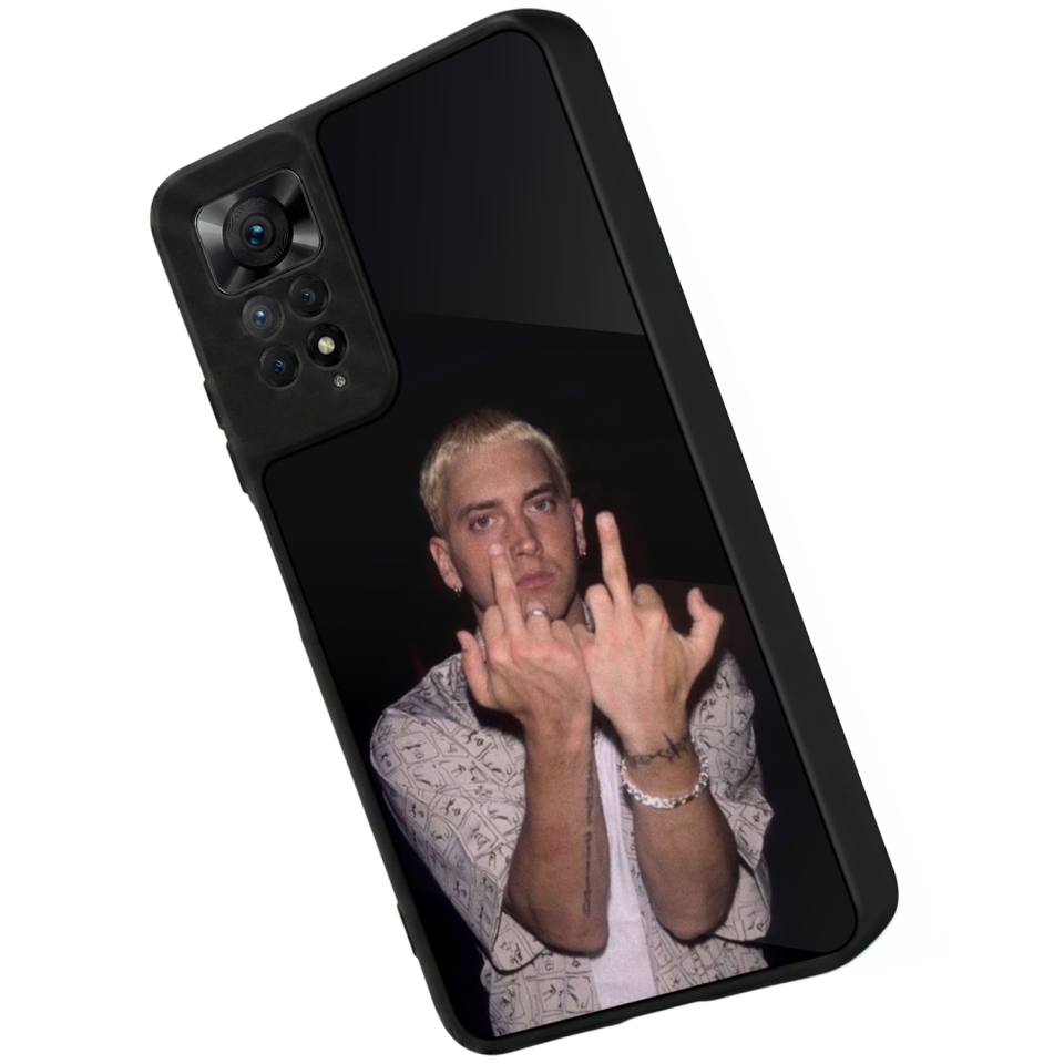 Xiaomi Redmi Note 11 Pro Uyumlu Eminem Tasarımlı Glossy Premium Kılıf