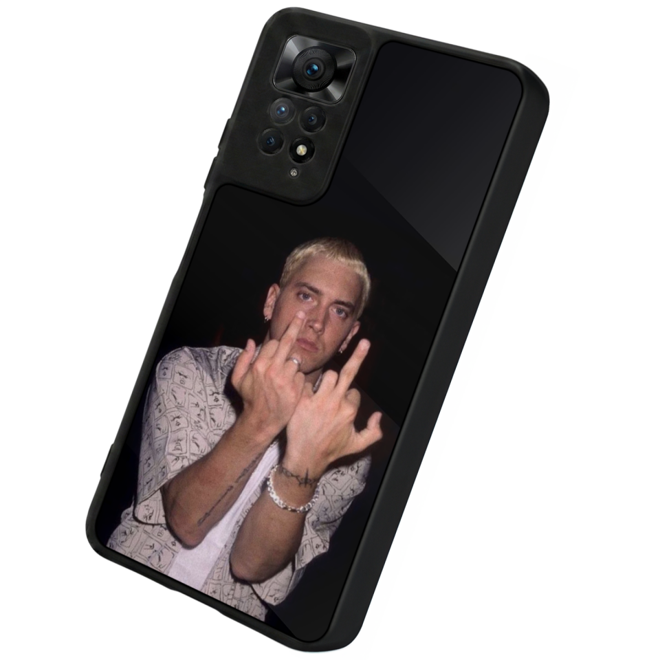 Xiaomi Redmi Note 11 Pro Uyumlu Eminem Tasarımlı Glossy Premium Kılıf