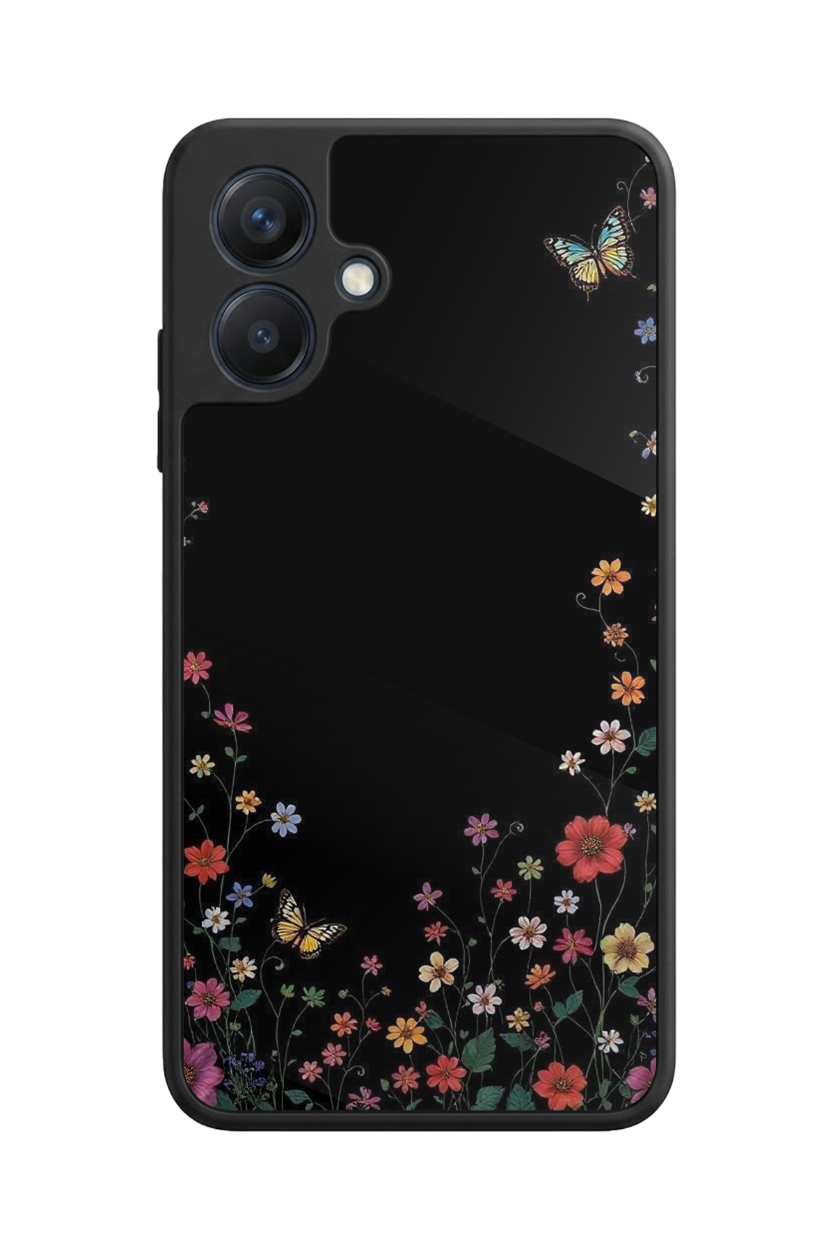 Samsung Galaxy A07 Uyumlu Floral Tasarımlı Glossy Premium Kılıf
