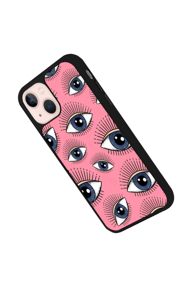 iPhone 13 Mini Uyumlu Göz Tasarımlı Glossy Premium Kılıf