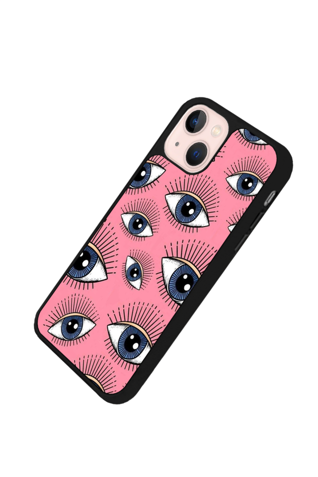 iPhone 13 Mini Uyumlu Göz Tasarımlı Glossy Premium Kılıf