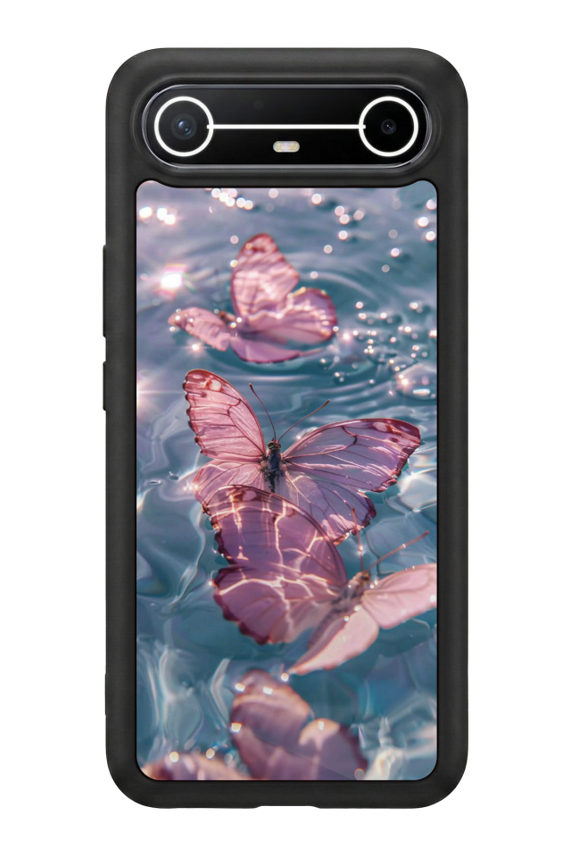 Tecno Spark Slim 5G Uyumlu Kelebek Tasarımlı Glossy Premium Kılıf