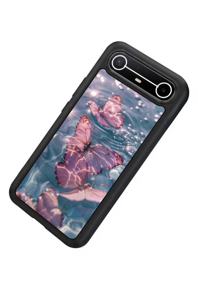 Tecno Spark Slim 5G Uyumlu Kelebek Tasarımlı Glossy Premium Kılıf