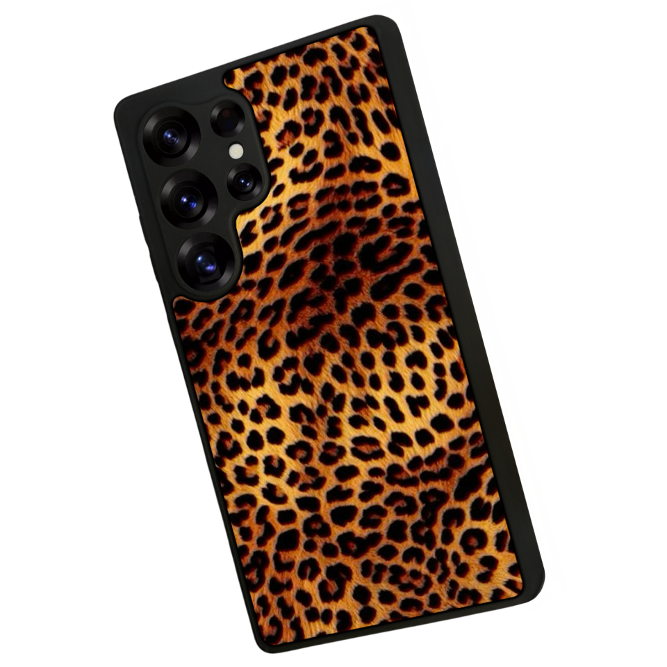 Samsung Galaxy S25 Ultra Uyumlu Leopar Tasarımlı Glossy Premium Kılıf