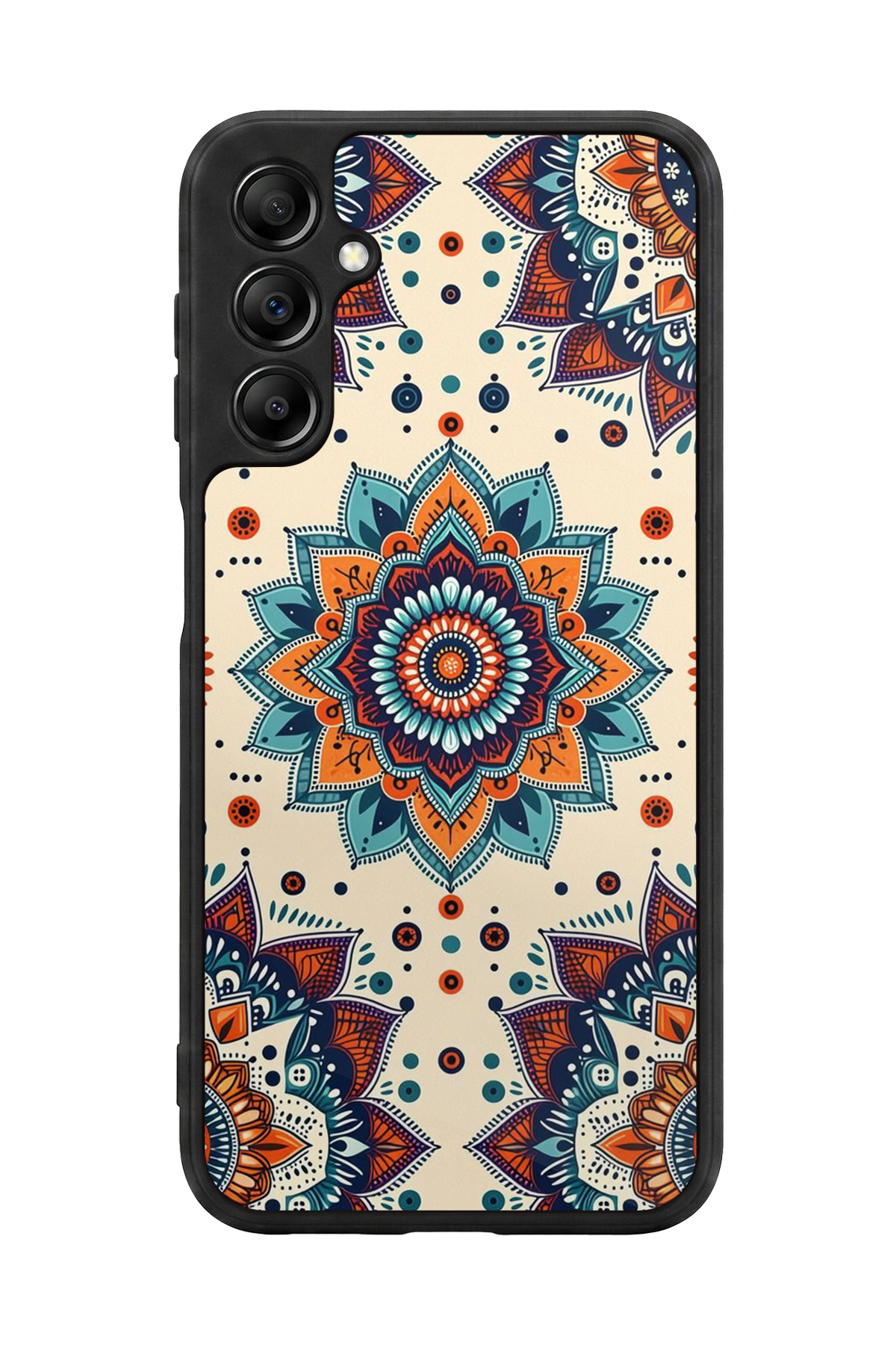 Samsung Galaxy A14 Uyumlu Mandaal Tasarımlı Glossy Premium Kılıf