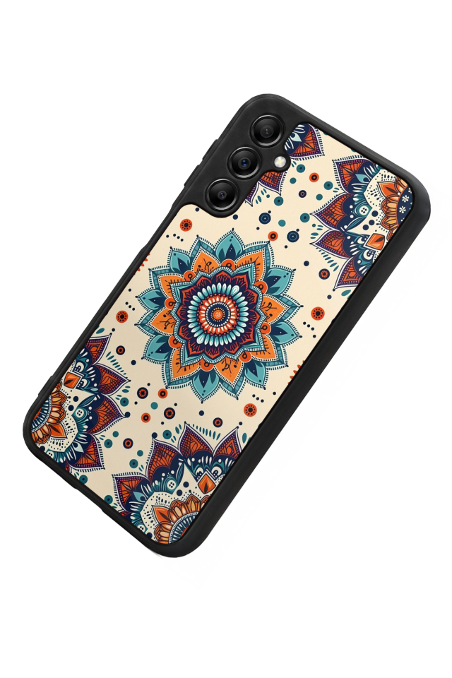 Samsung Galaxy A14 Uyumlu Mandaal Tasarımlı Glossy Premium Kılıf