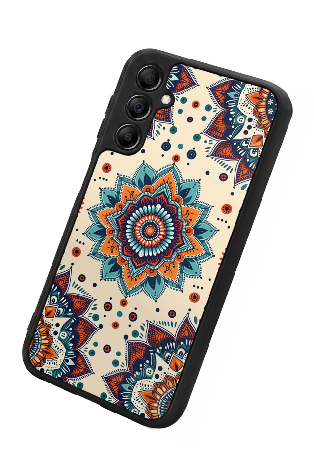 Samsung Galaxy A14 Uyumlu Mandaal Tasarımlı Glossy Premium Kılıf