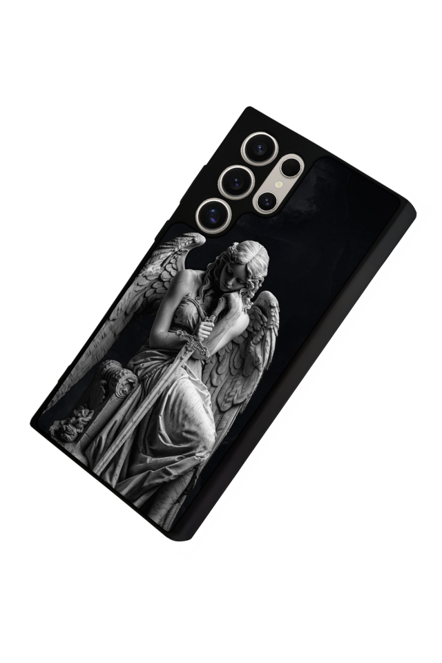 Samsung Galaxy S23 Ultra Uyumlu Melek Tasarımlı Glossy Premium Kılıf