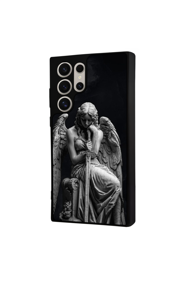 Samsung Galaxy S23 Ultra Uyumlu Melek Tasarımlı Glossy Premium Kılıf