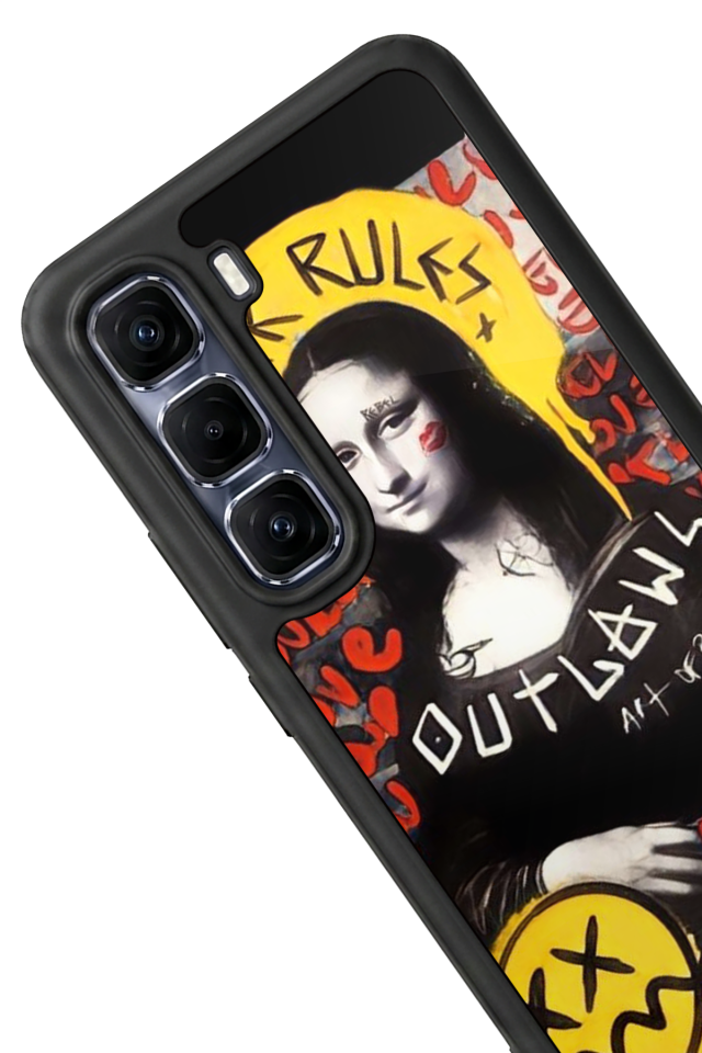 Infinix Hot 60 Pro Plus Uyumlu Monalisa Tasarımlı Glossy Premium Kılıf