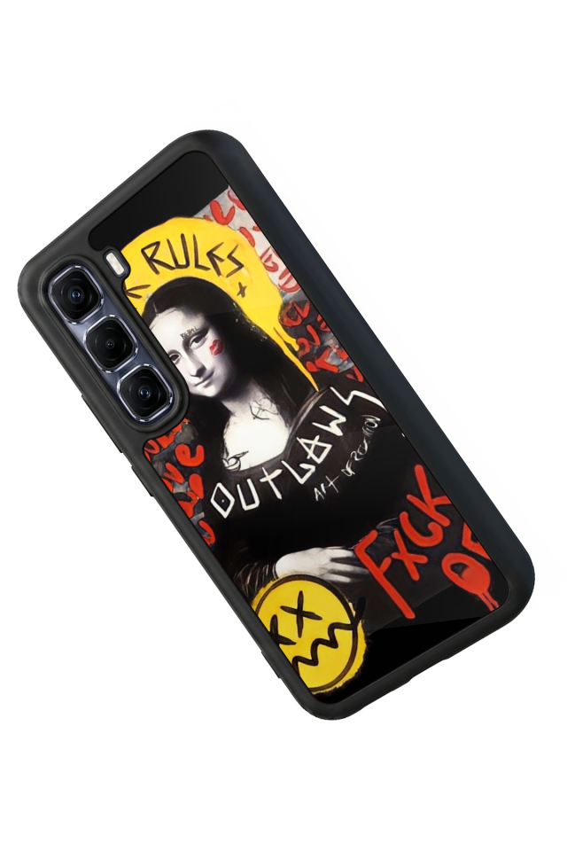 Infinix Hot 60 Pro Plus Uyumlu Monalisa Tasarımlı Glossy Premium Kılıf