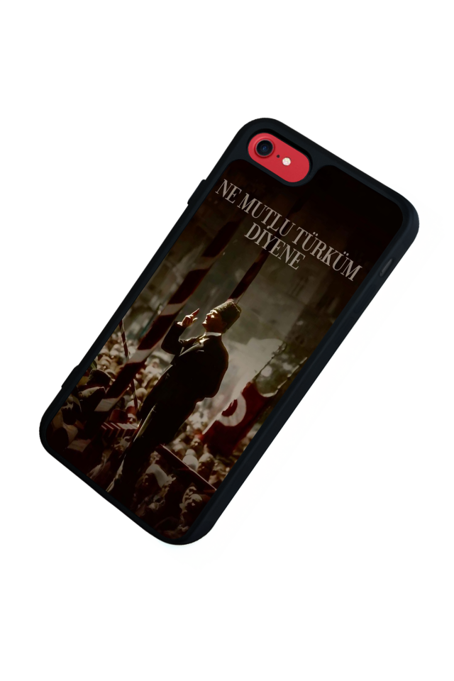 iPhone 7 Uyumlu Mustafa Kemal Ataturk Tasarımlı Glossy Premium Kılıf