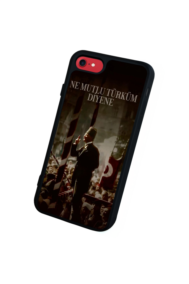 iPhone 7 Uyumlu Mustafa Kemal Ataturk Tasarımlı Glossy Premium Kılıf