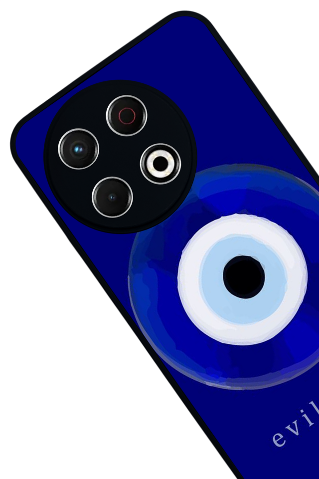 Tecno Spark 30 Pro Uyumlu Nazar Tasarımlı Glossy Premium Kılıf