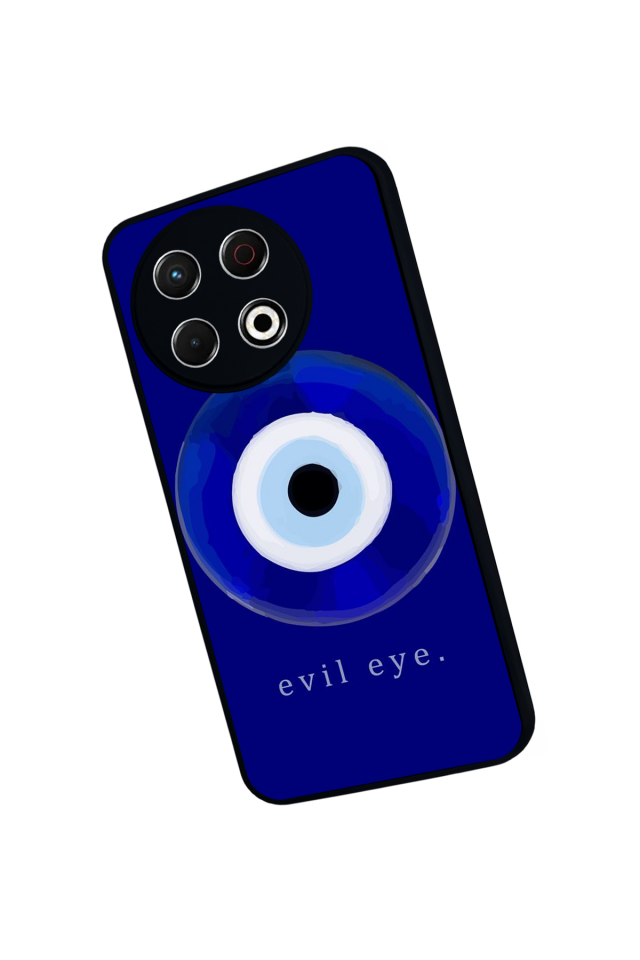 Tecno Spark 30 Pro Uyumlu Nazar Tasarımlı Glossy Premium Kılıf