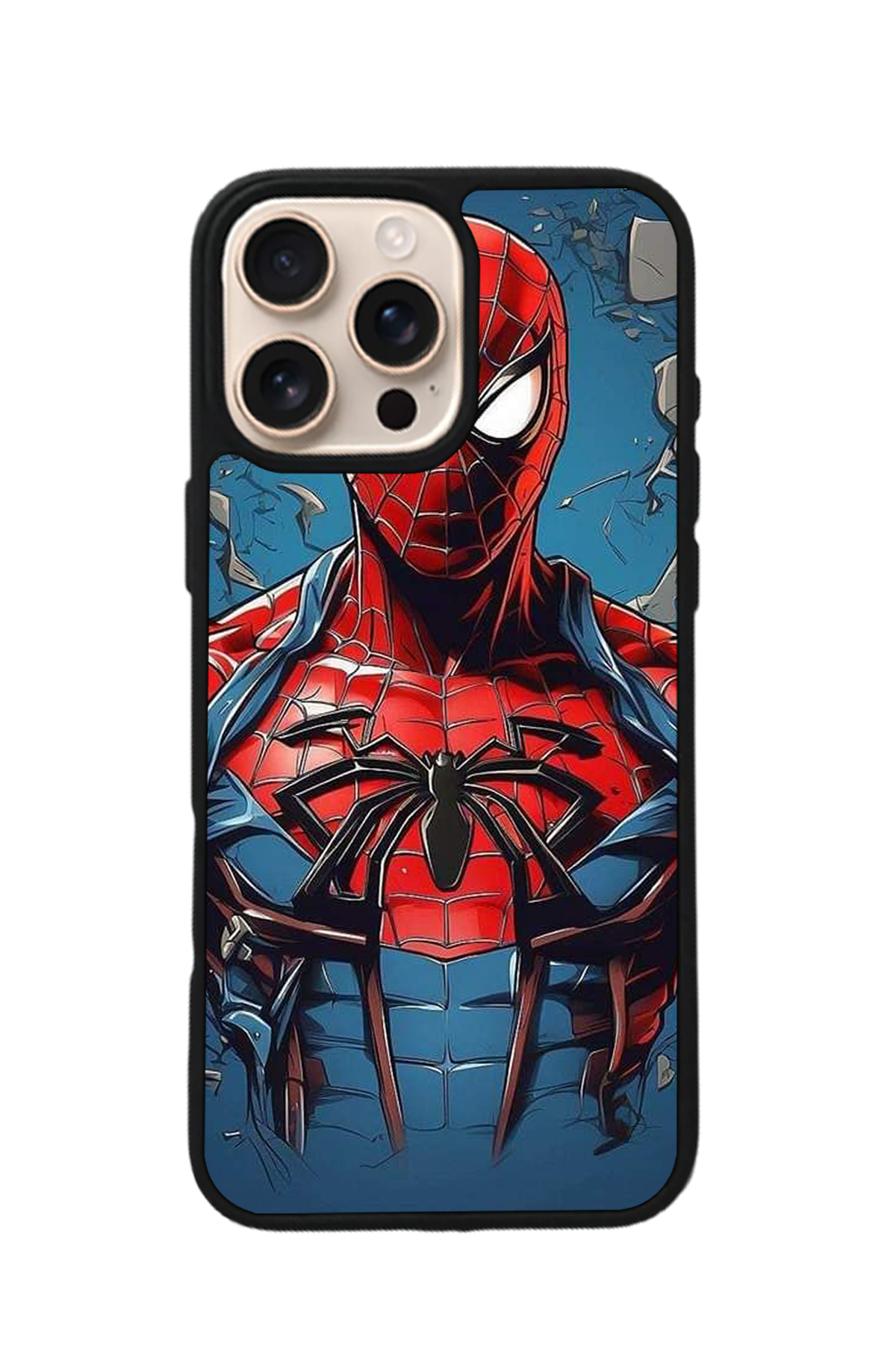 iPhone 16 Pro Max Uyumlu Spider Man ( Örümcek Adam ) Tasarımlı Glossy Premium Kılıf