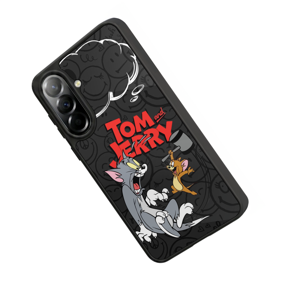 Samsung Galaxy A57 Uyumlu Tom And Jerry Tasarımlı Glossy Premium Kılıf