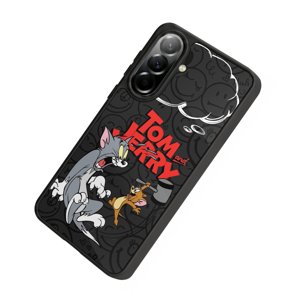 Samsung Galaxy A57 Uyumlu Tom And Jerry Tasarımlı Glossy Premium Kılıf