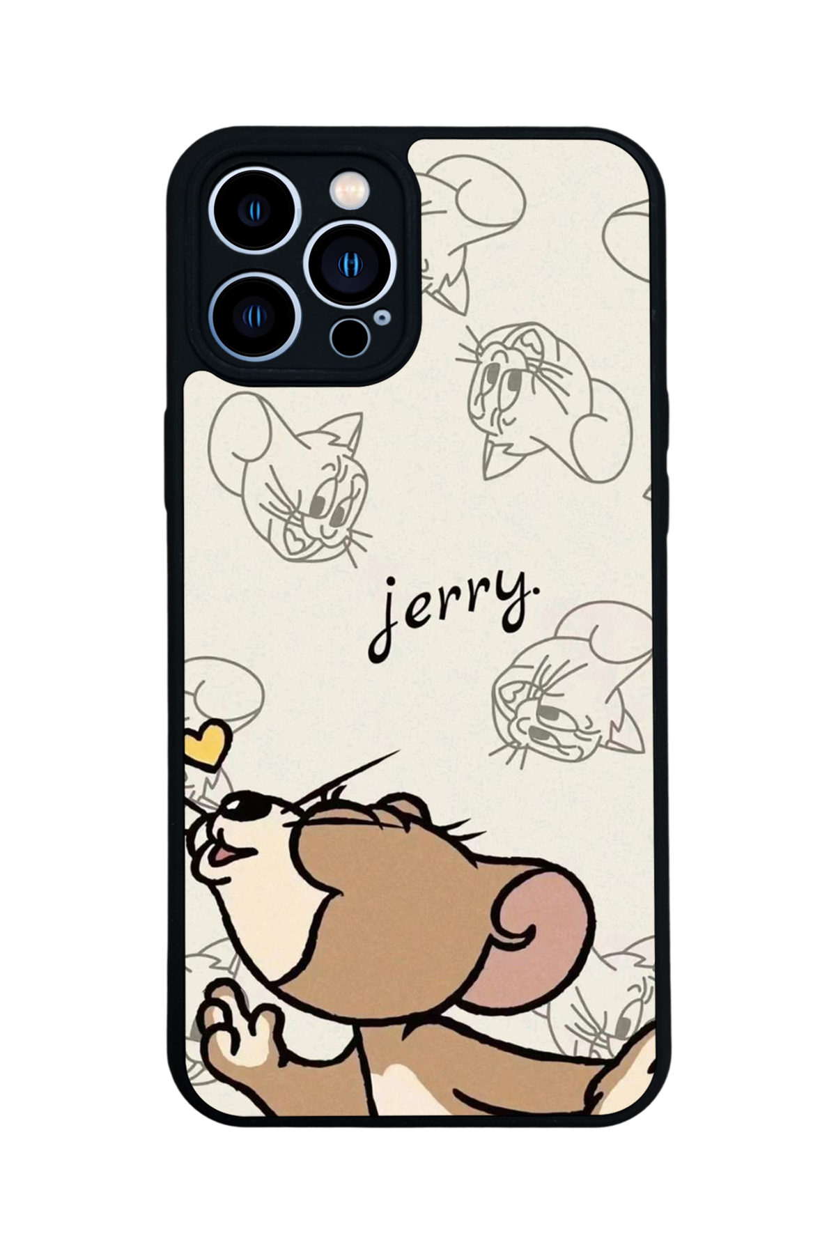 iPhone 12 Pro Max Uyumlu Tom And Jerry Tasarımlı Glossy Premium Kılıf