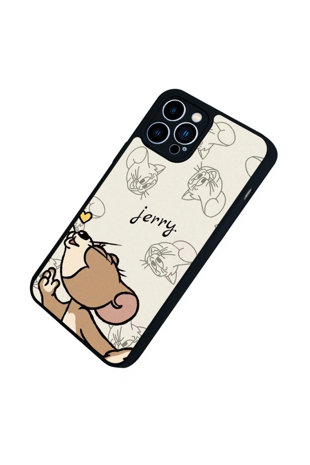 iPhone 12 Pro Max Uyumlu Tom And Jerry Tasarımlı Glossy Premium Kılıf