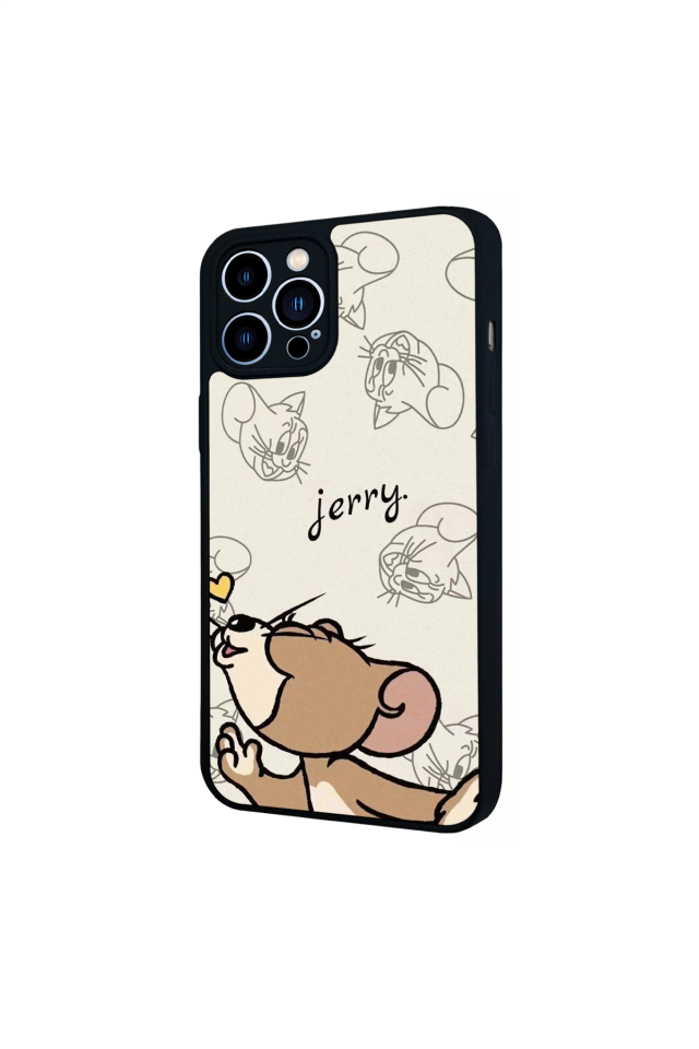 iPhone 12 Pro Max Uyumlu Tom And Jerry Tasarımlı Glossy Premium Kılıf