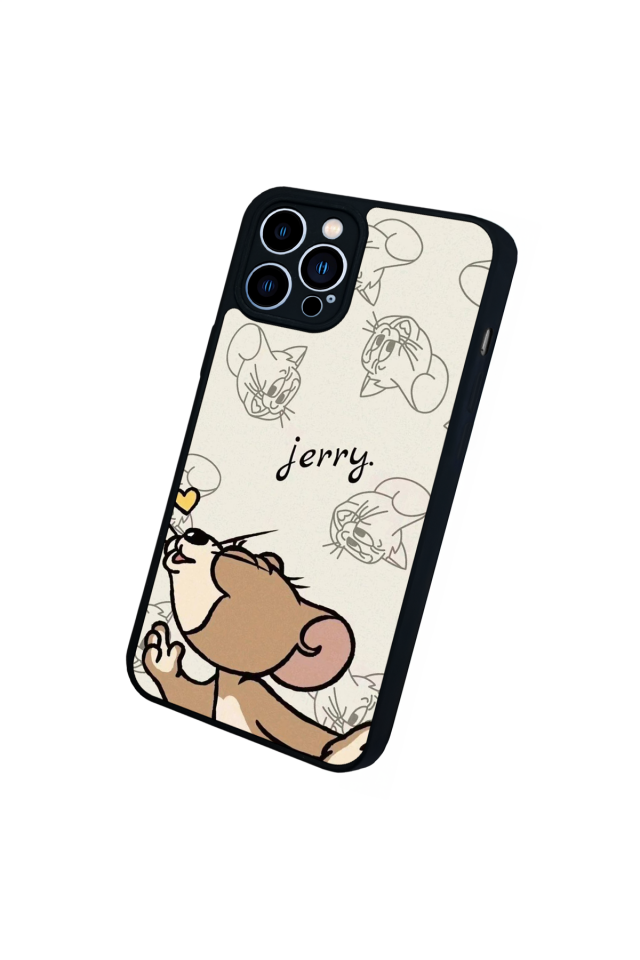 iPhone 12 Pro Max Uyumlu Tom And Jerry Tasarımlı Glossy Premium Kılıf