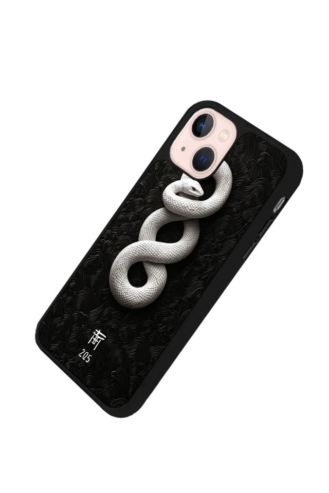 iPhone 13 Mini Uyumlu Yılan Tasarımlı Glossy Premium Kılıf