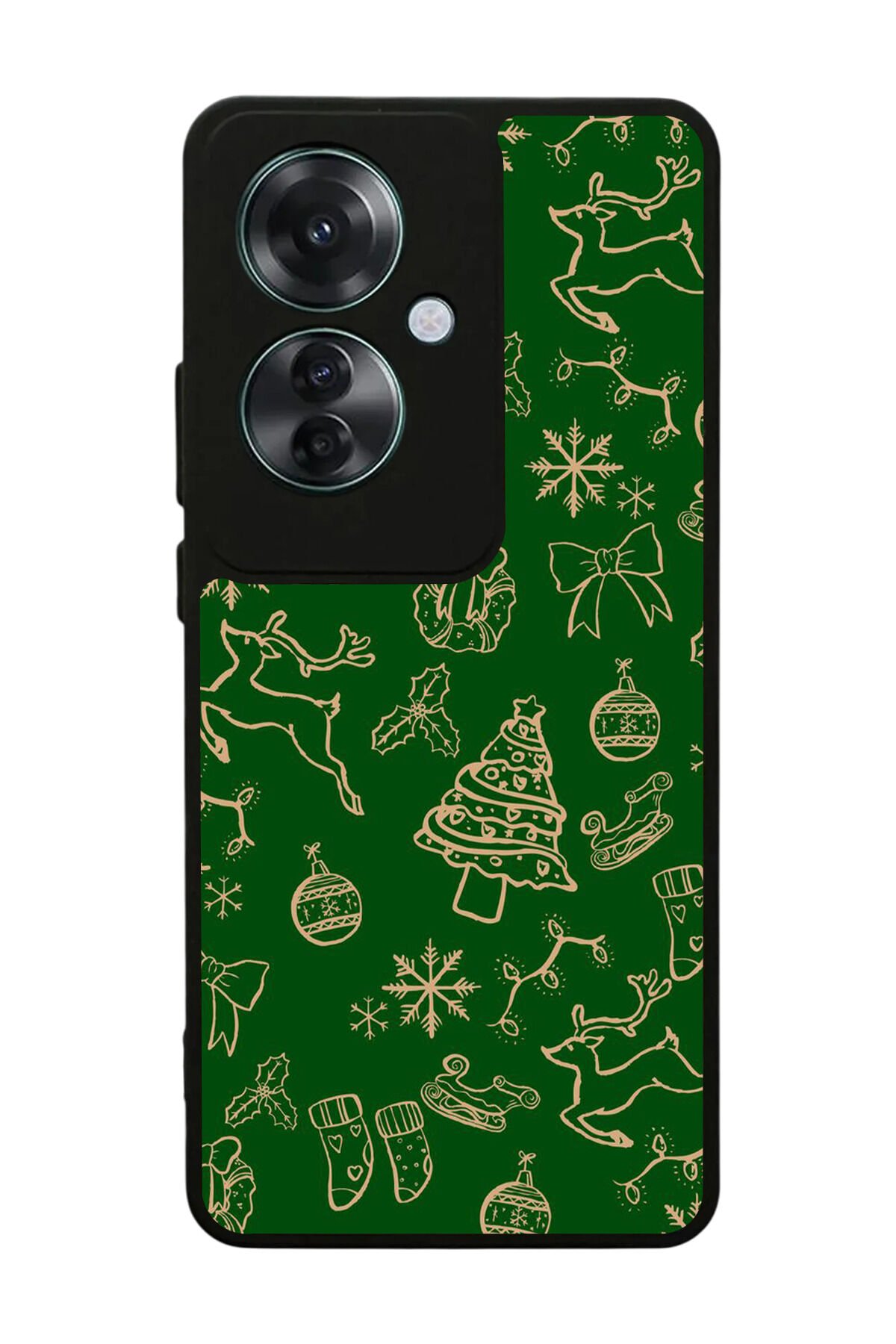 Oppo Reno 11F Uyumlu Yilbasi Christmas Tasarımlı Glossy Premium Kılıf