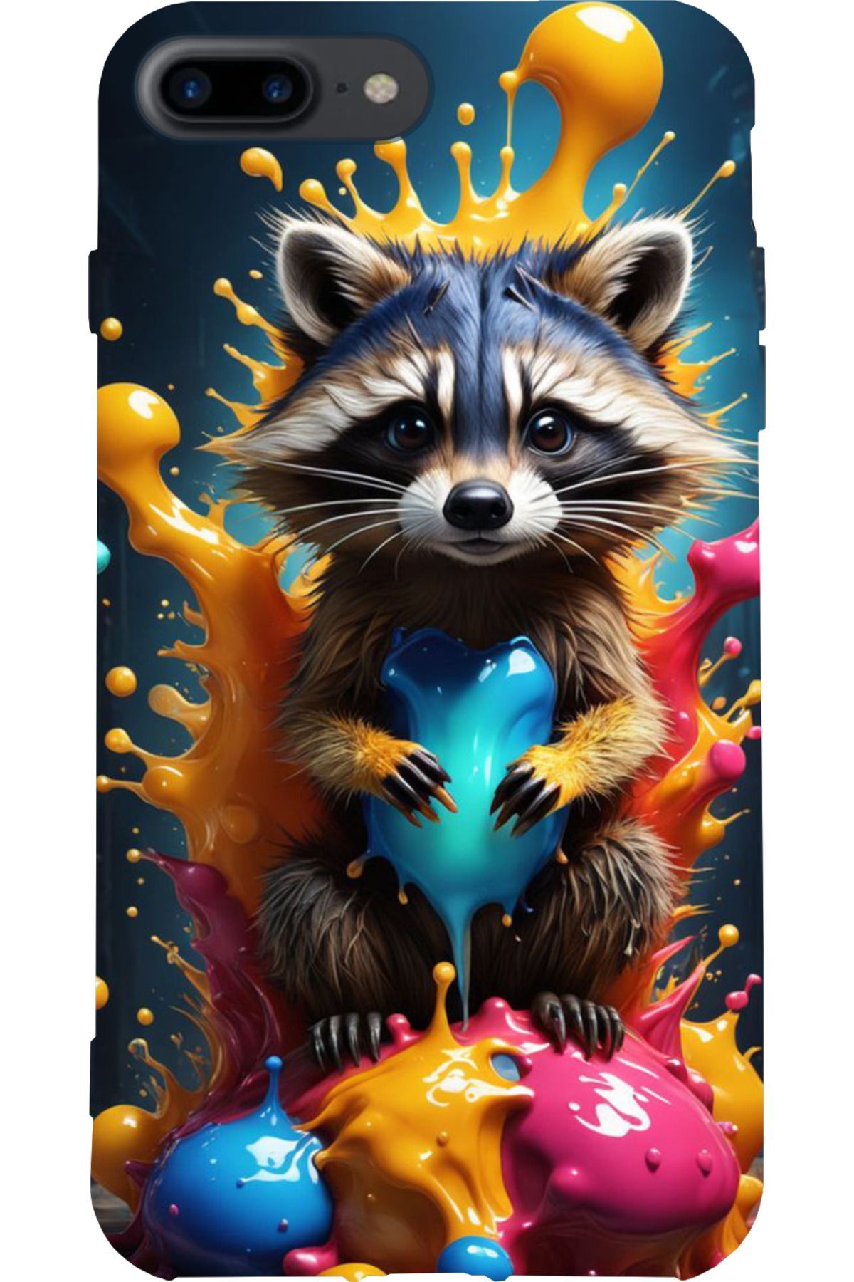 Apple iPhone 7 Plus Siyah Silikon Kılıf Çiziklere ve Darbelere Karşı Koruma