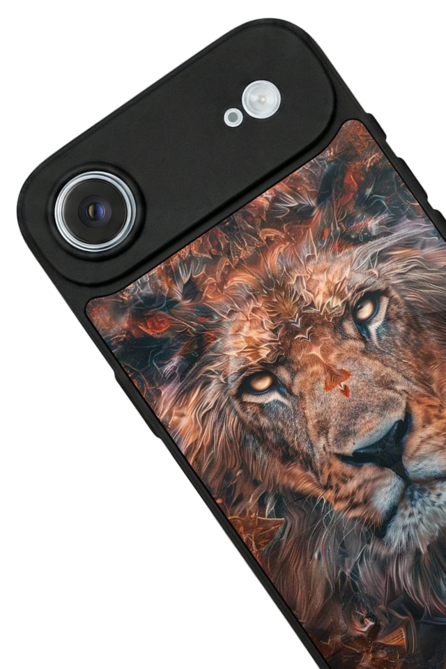 iPhone 17 Air Uyumlu Aslan Tasarımlı Glossy Premium Kılıf