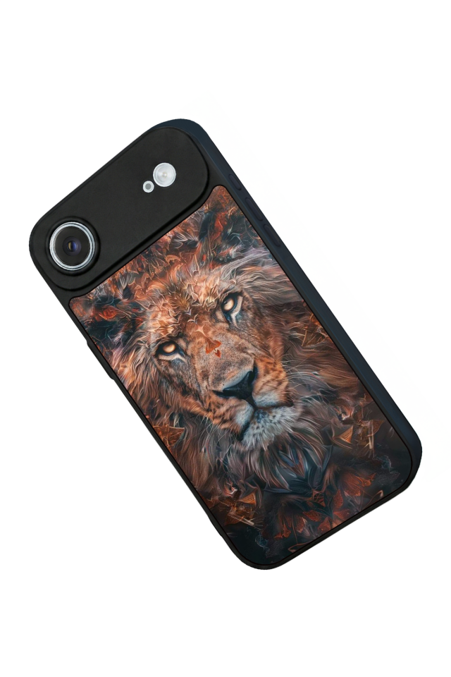 iPhone 17 Air Uyumlu Aslan Tasarımlı Glossy Premium Kılıf