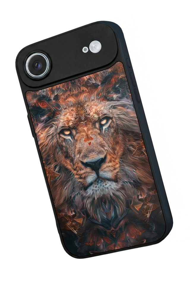 iPhone 17 Air Uyumlu Aslan Tasarımlı Glossy Premium Kılıf
