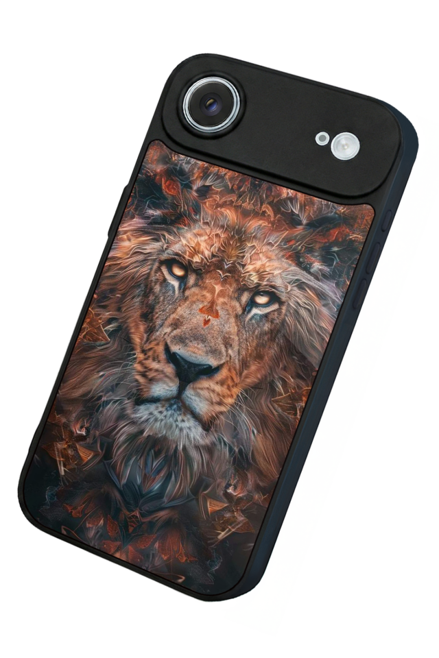 iPhone 17 Air Uyumlu Aslan Tasarımlı Glossy Premium Kılıf