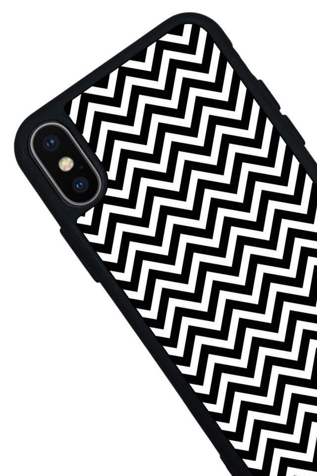 iPhone XS Max Uyumlu Çizgi Sanatı Tasarımlı Glossy Premium Kılıf