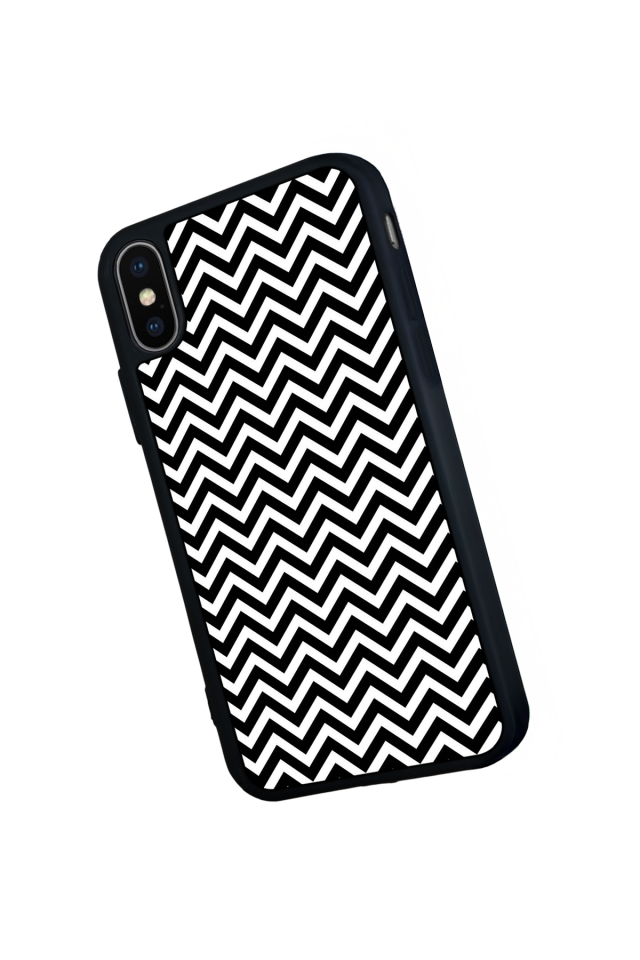 iPhone XS Max Uyumlu Çizgi Sanatı Tasarımlı Glossy Premium Kılıf