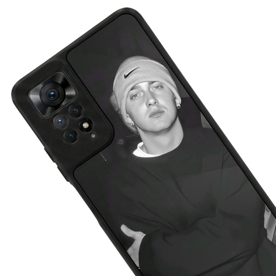 Xiaomi Redmi Note 11 Pro Uyumlu Eminem Tasarımlı Glossy Premium Kılıf
