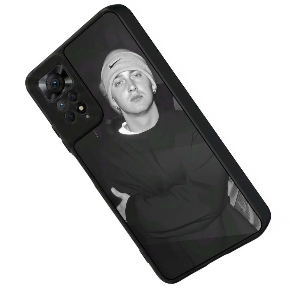 Xiaomi Redmi Note 11 Pro Uyumlu Eminem Tasarımlı Glossy Premium Kılıf