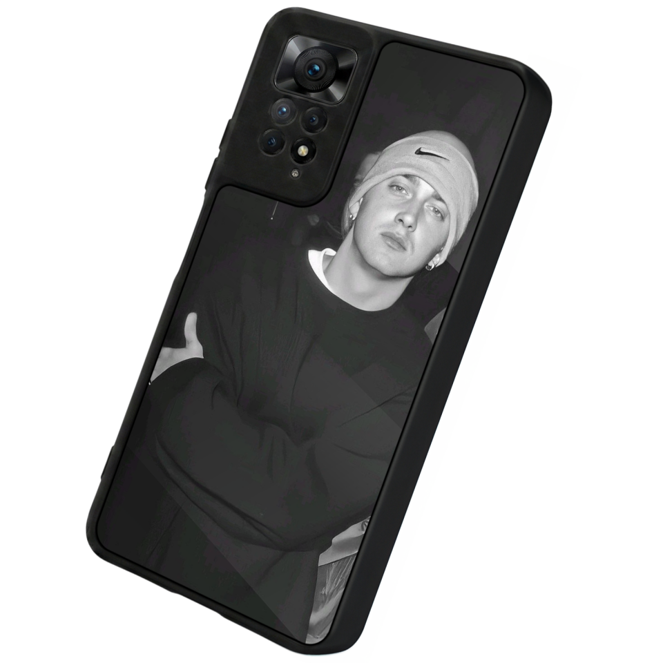 Xiaomi Redmi Note 11 Pro Uyumlu Eminem Tasarımlı Glossy Premium Kılıf