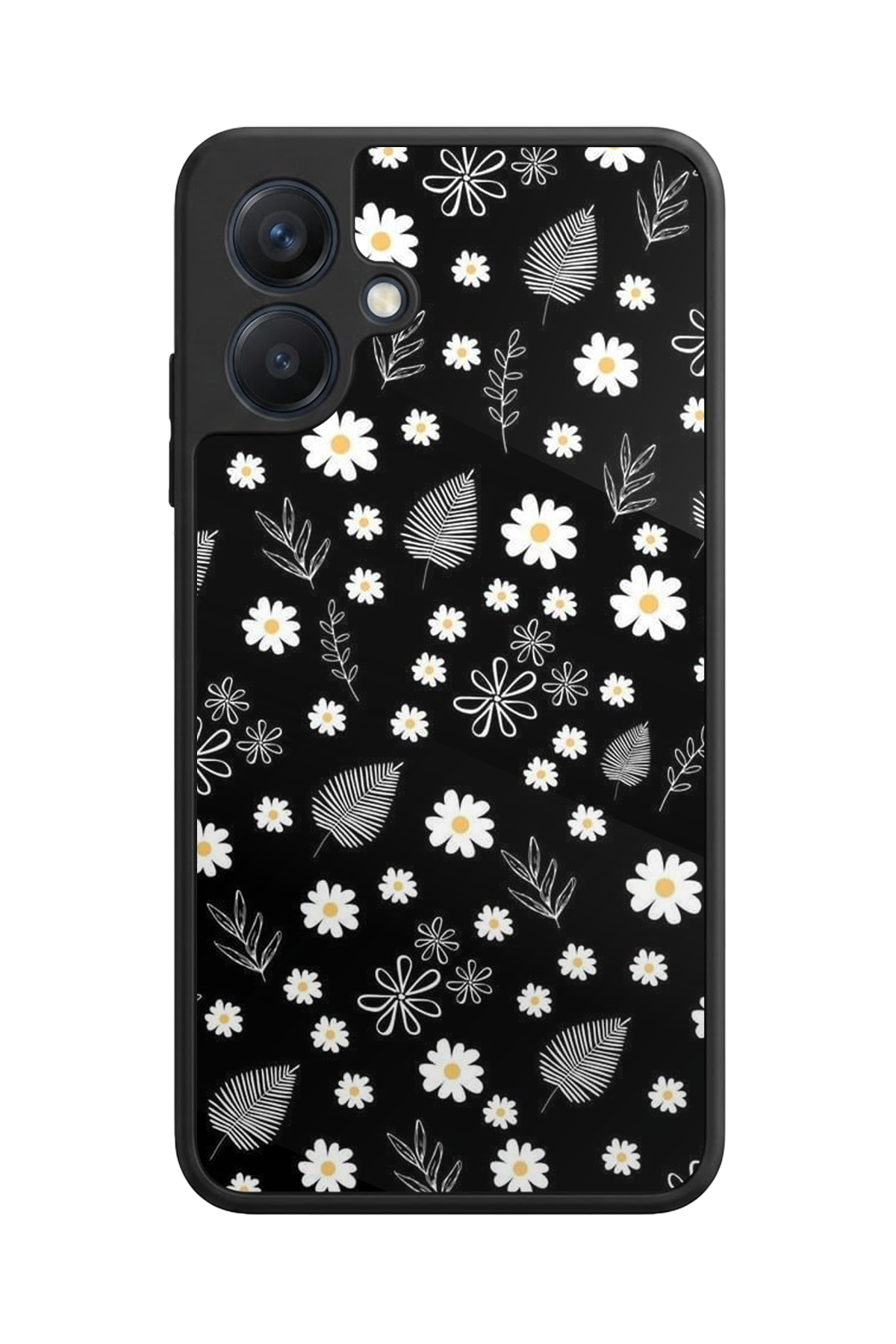 Samsung Galaxy A07 Uyumlu Floral Tasarımlı Glossy Premium Kılıf