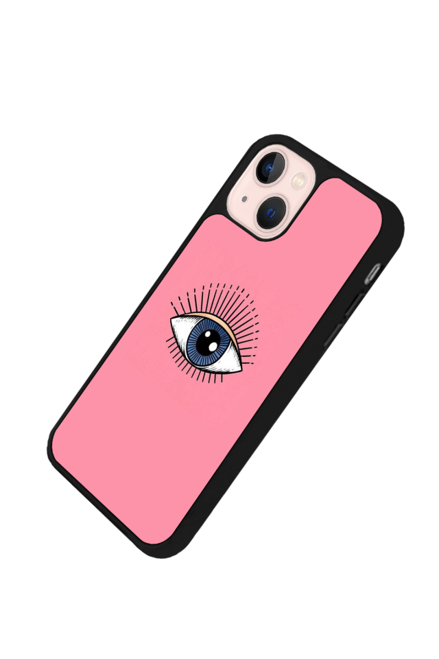 iPhone 13 Mini Uyumlu Göz Tasarımlı Glossy Premium Kılıf