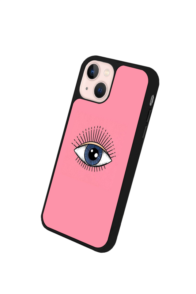 iPhone 13 Mini Uyumlu Göz Tasarımlı Glossy Premium Kılıf