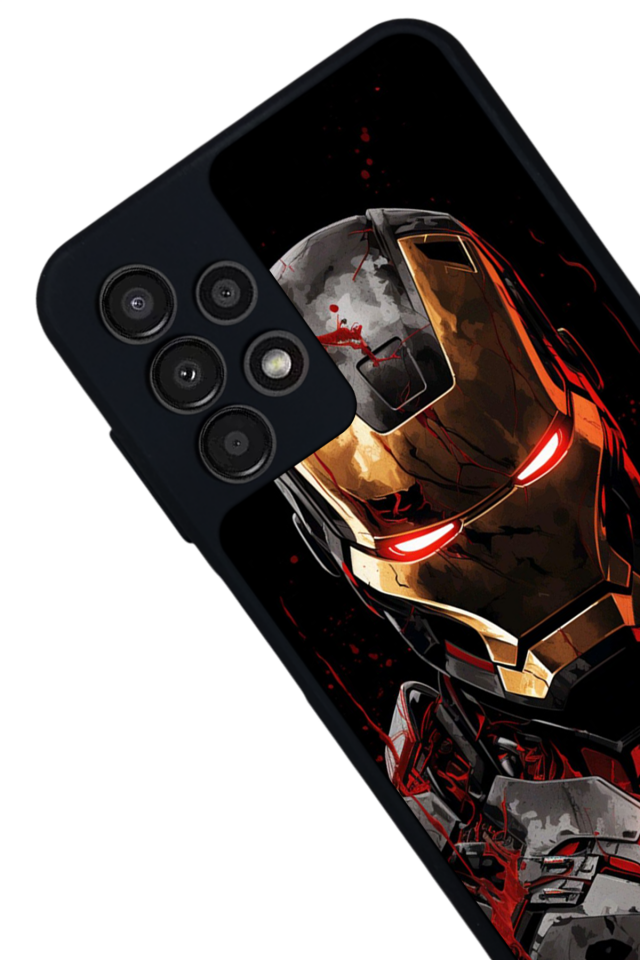Samsung Galaxy A23 Uyumlu  Iron Man ( Demir Adam ) Tasarımlı Glossy Premium Kılıf