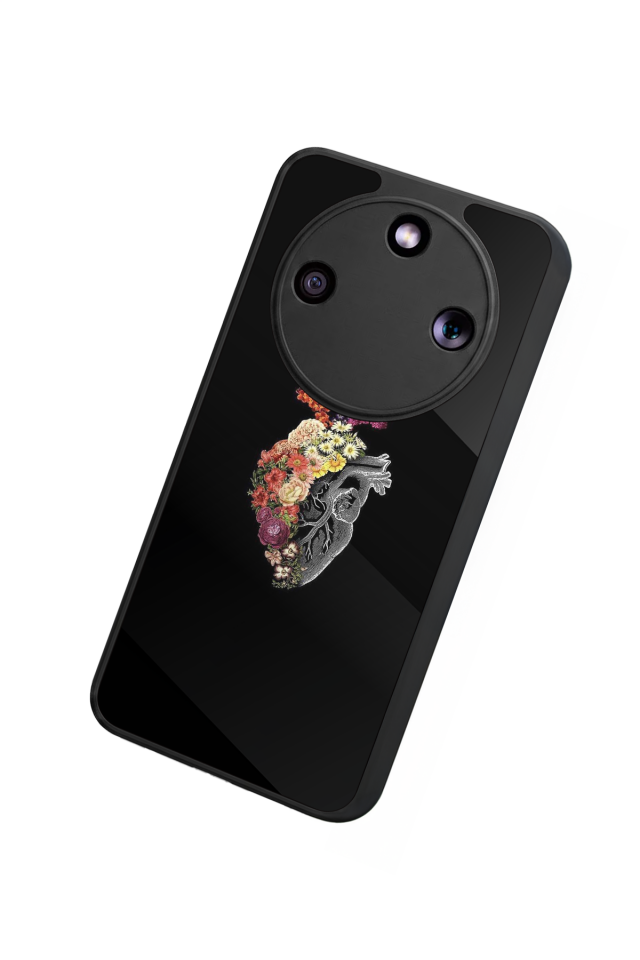 Honor Magic 8 Lite Uyumlu Kalp Love Tasarımlı Glossy Premium Kılıf