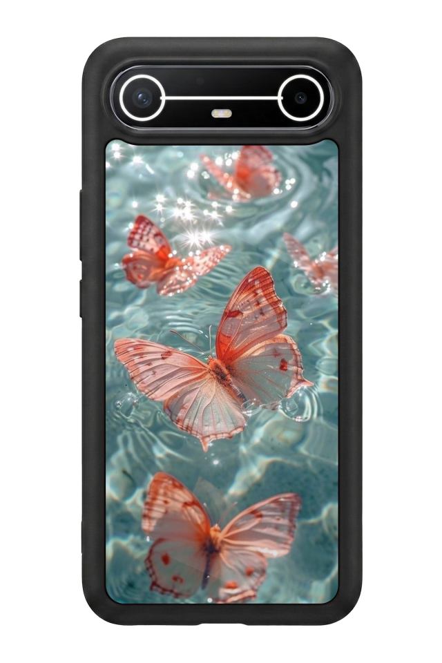 Tecno Spark Slim 5G Uyumlu Kelebek Tasarımlı Glossy Premium Kılıf