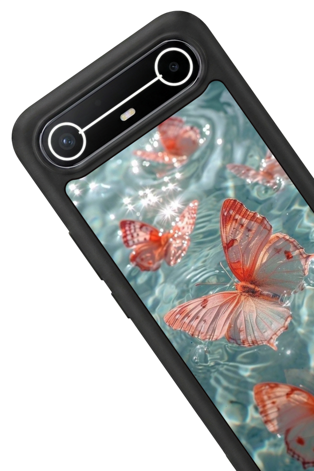 Tecno Spark Slim 5G Uyumlu Kelebek Tasarımlı Glossy Premium Kılıf