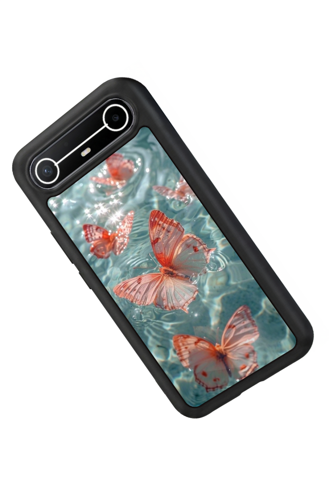 Tecno Spark Slim 5G Uyumlu Kelebek Tasarımlı Glossy Premium Kılıf