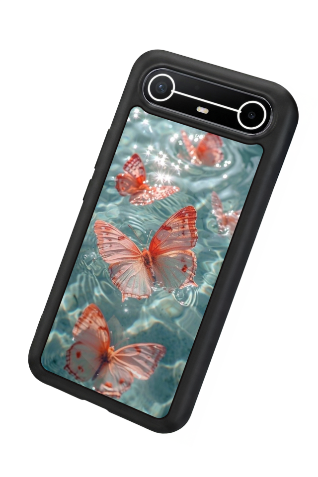 Tecno Spark Slim 5G Uyumlu Kelebek Tasarımlı Glossy Premium Kılıf