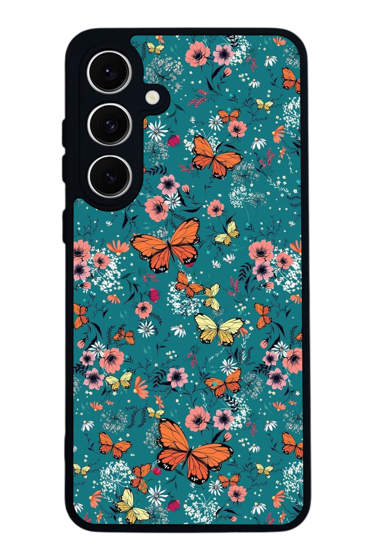 Samsung Galaxy A16 Uyumlu Kelebek Tasarımlı Glossy Premium Kılıf