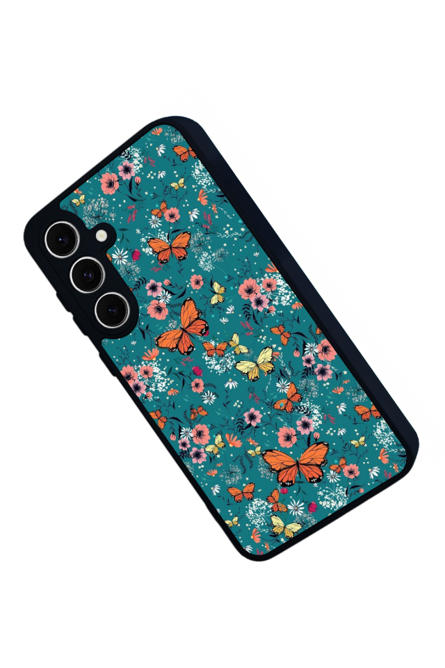 Samsung Galaxy A16 Uyumlu Kelebek Tasarımlı Glossy Premium Kılıf